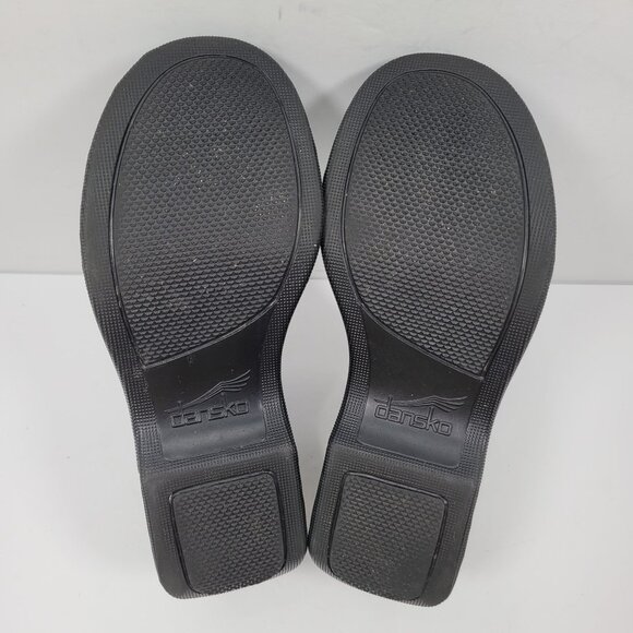 Dansko Women's Black Leather Oxford Clog Comfort Shoes US Size 9.5 EU 40 - Picture 7 of 8